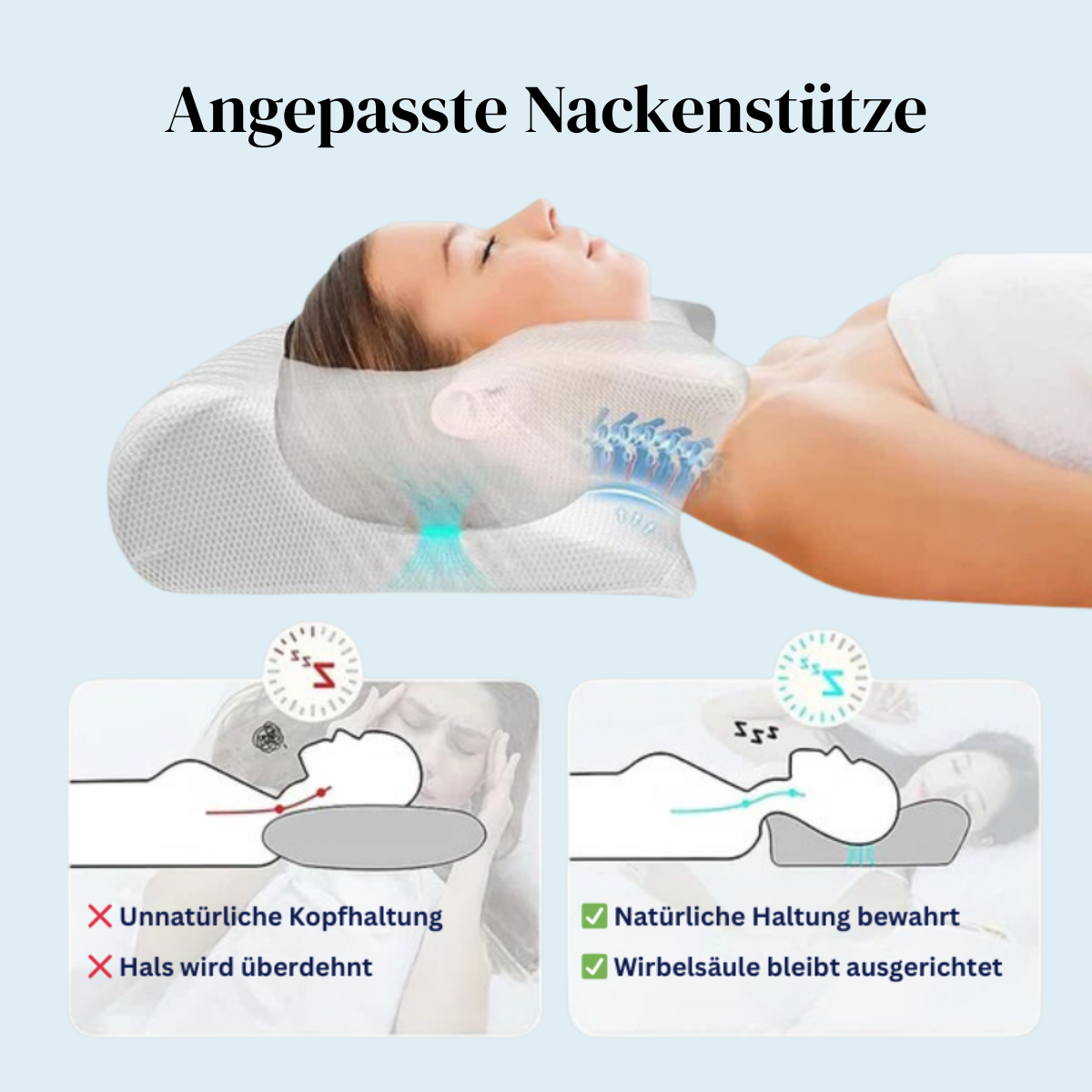 Ergonomisches Nackenkissen