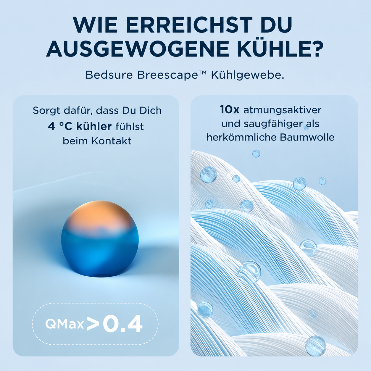 Kühlende Bettdecke