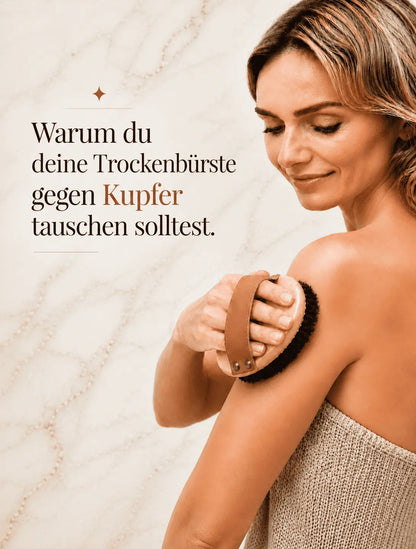 Trockenbürste mit Kupferborsten