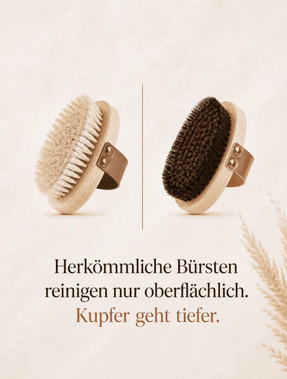 Trockenbürste mit Kupferborsten