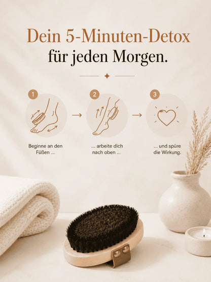 Trockenbürste mit Kupferborsten